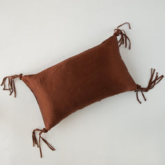 Taline Accent Pillow in Mahogany from Bella Notte Linens