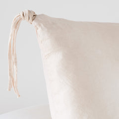 Taline Lumbar Pillow in Pearl from Bella Notte Linens
