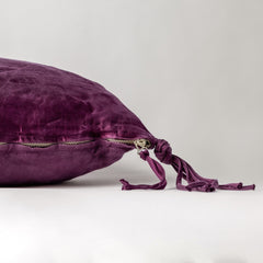 Taline Lumbar Throw Pillow in Fig from Bella Notte Linens