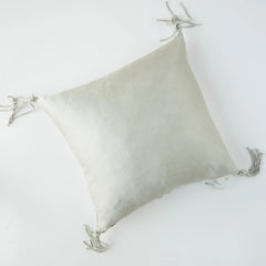 Taline Square Throw Pillow in Sterling from Bella Notte Linens