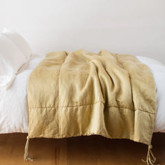 Taline Bed End Blanket in Honeycomb from Bella Notte Linens