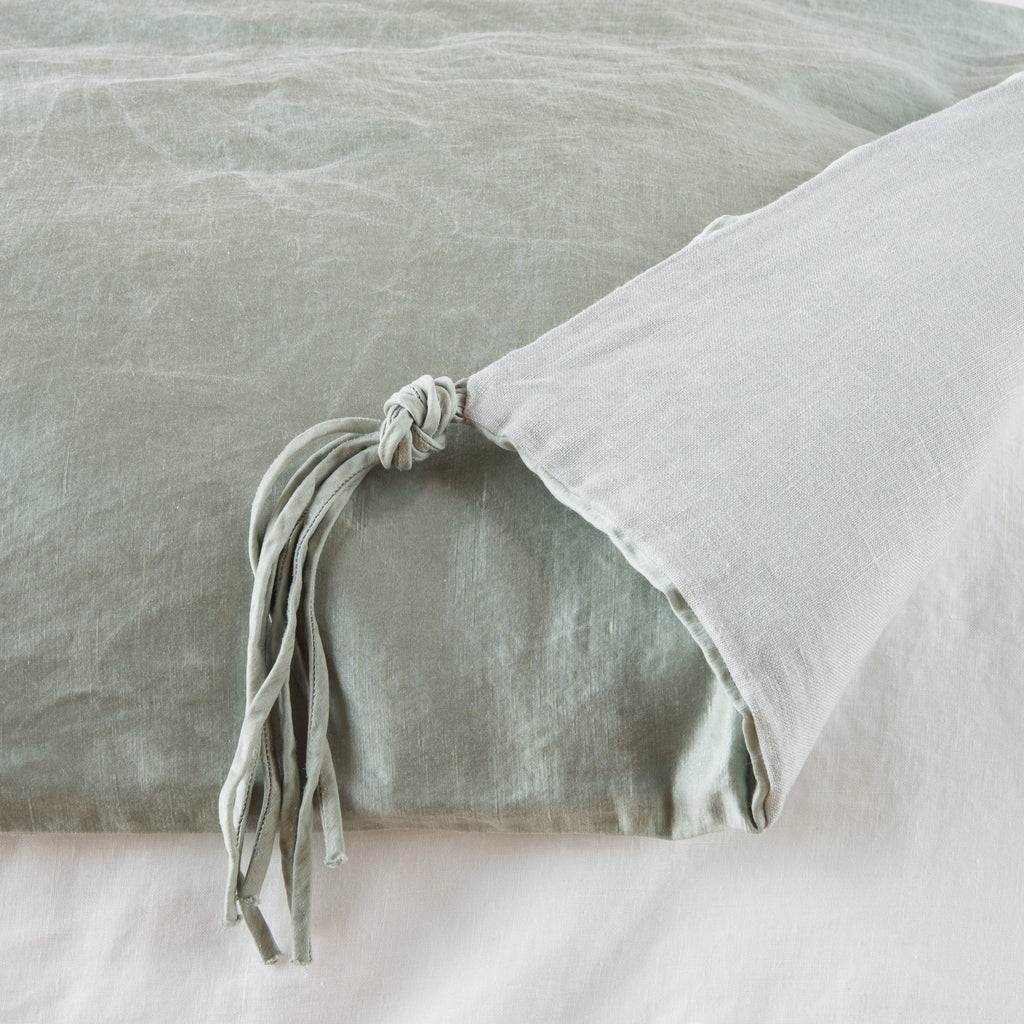 Taline Bed End Blanket in Mineral from Bella Notte Linens