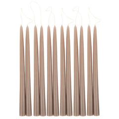 Dipped Taper Candles in Greige from The Floral Society