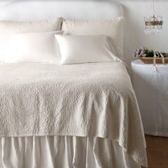 Vienna Queen Coverlet in Parchment from Bella Notte Linens