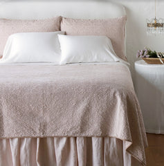Vienna Queen Coverlet in Pearl by Bella Notte Linens