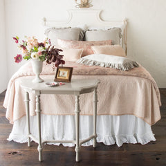 Vienna Queen Coverlet in Pearl by Bella Notte Linens