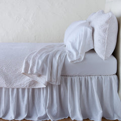 Vienna Queen Coverlet in White from Bella Notte Linens