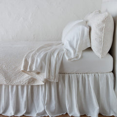 Vienna King Coverlet in Winter White from Bella Notte Linens