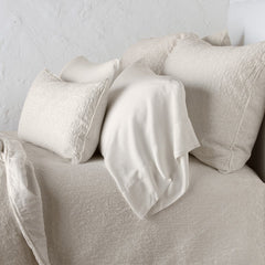 Vienna Deluxe Sham in Parchment from Bella Notte Linens