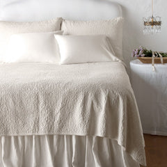 Vienna Deluxe Sham in Parchment from Bella Notte Linens