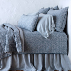 Vienna Queen Coverlet in Mineral from Bella Notte Linens